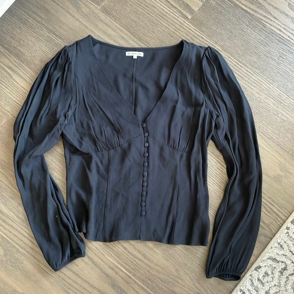 Reformation Nell Top in Black